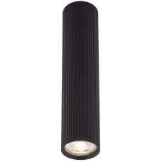 Σποτ Στρογγυλό Οροφής 24cm Σταθερό με ντουί GU10 Μαύρο TUNE 10026